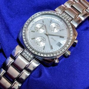 DKNY Diamond Accented 36mm Chrono Women's Watch